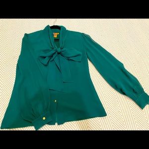 Tory Burch pussy bow blouse GUC